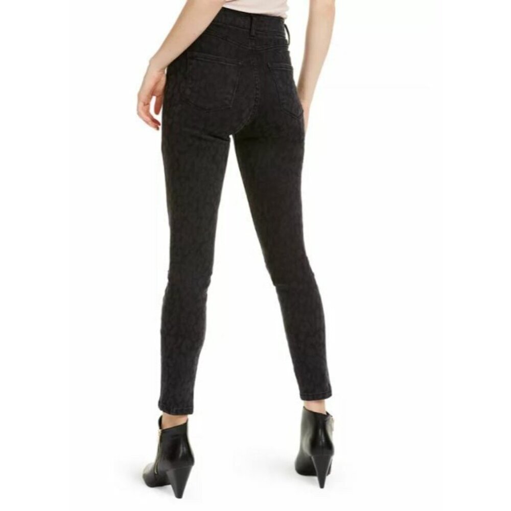 STS Blue Jeans Ashley High-Rise Ankle Skinny Jeans Black Leopard Sz 28 NWT - Picture 2 of 12